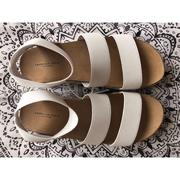 White Platform Espadrille Sandals - Picture 3 of 8